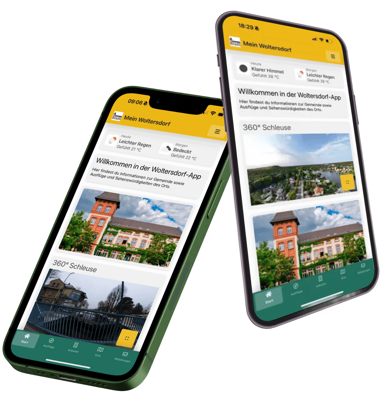 Gemeinde-App auf dem Smartphone