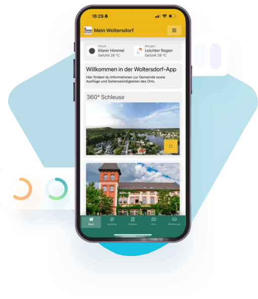 Illustration der Gemeinde-App