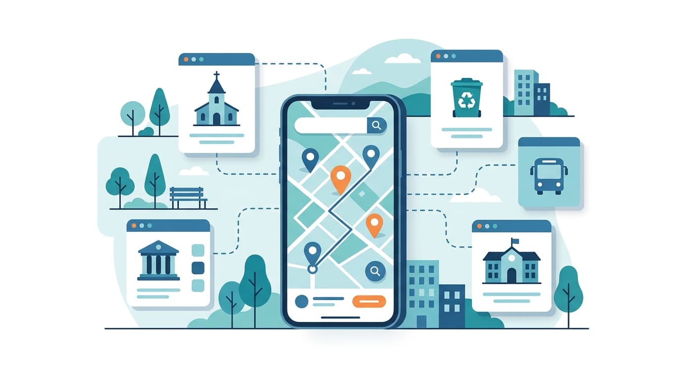 Digitale Ortskarte & POI in der Gemeinde-App