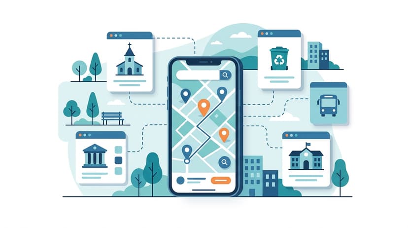 Digitale Ortskarte & POI in der Gemeinde-App