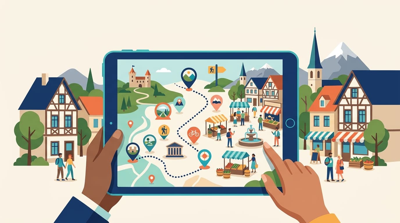 Gäste-App für Tourismusorte: Touren & POIs