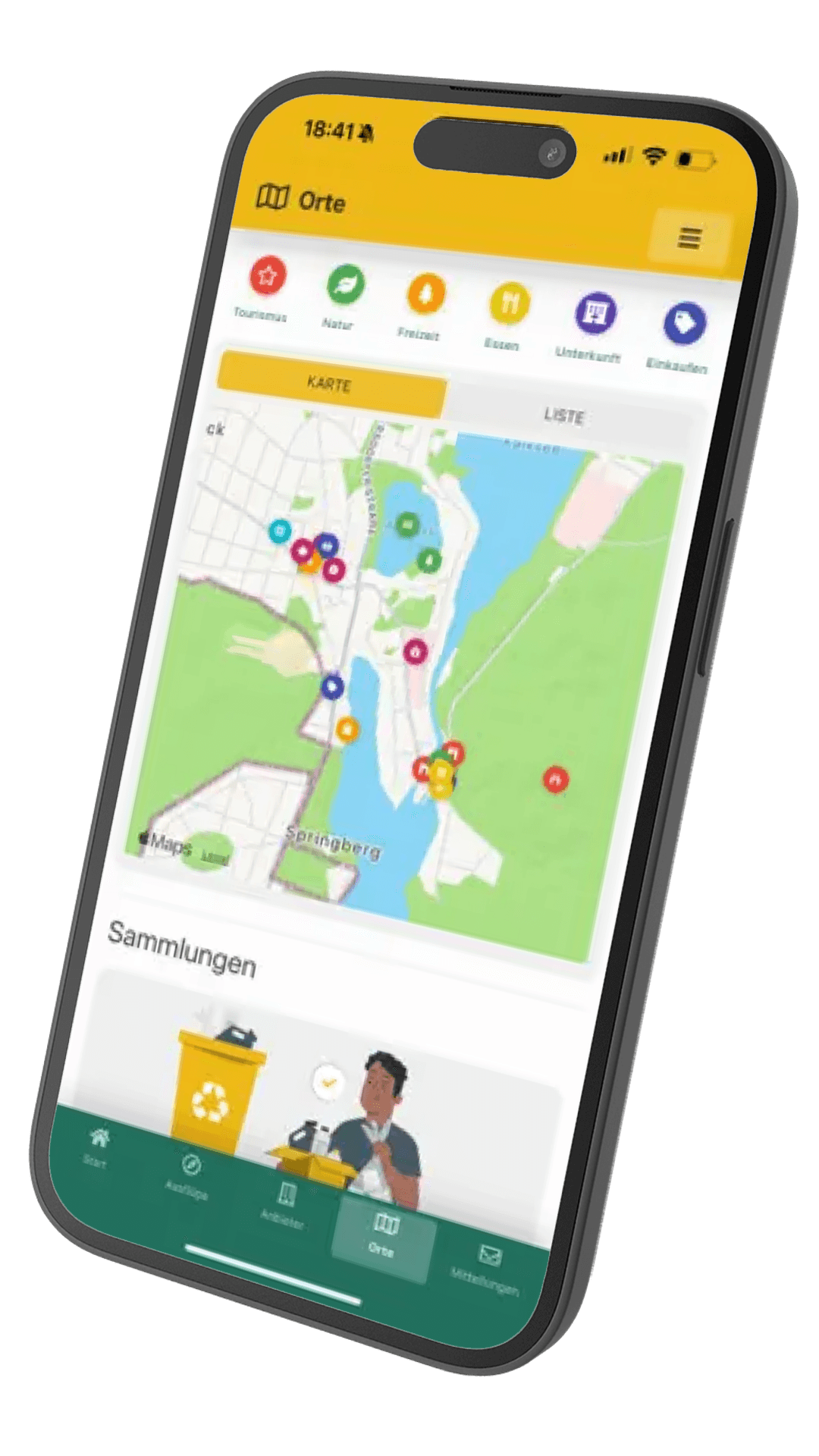 Gemeinde-App auf dem Smartphone